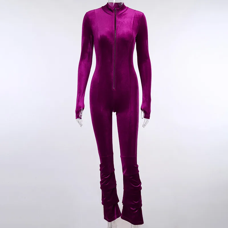 CNYISHE High Street Fitness Zippers Velevt Jumpsuits Women Rompers Winter Sexy Overalls For Women Casual Slim Velvet Body Suits
CNYISHE High Street Fitness Zippers Velevt Jumpsuits Women Rompers Winter Sexy Overalls For Women Casual Slim Velvet Body Suits