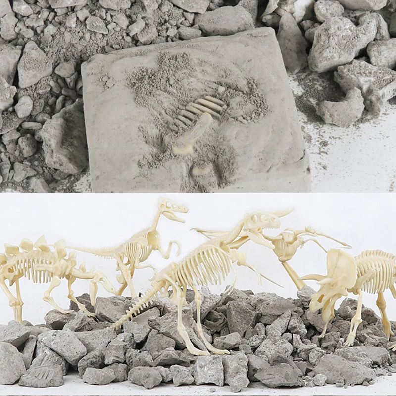 Скелет динозавра игрушки в виде ископаемых животных научная образовательная