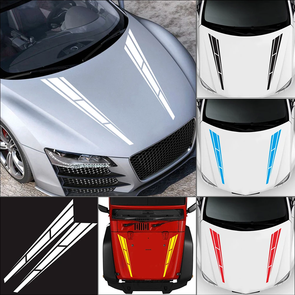 2PCS Fashion Engine Cover Decorative Sticker Stripe Car Covers Vinyl Racing Sports Decal Vinyl Stickers For Car Head Decoration
2PCS Fashion Engine Cover Decorative Sticker Stripe Car Covers Vinyl Racing Sports Decal Vinyl Stickers For Car Head Decoration