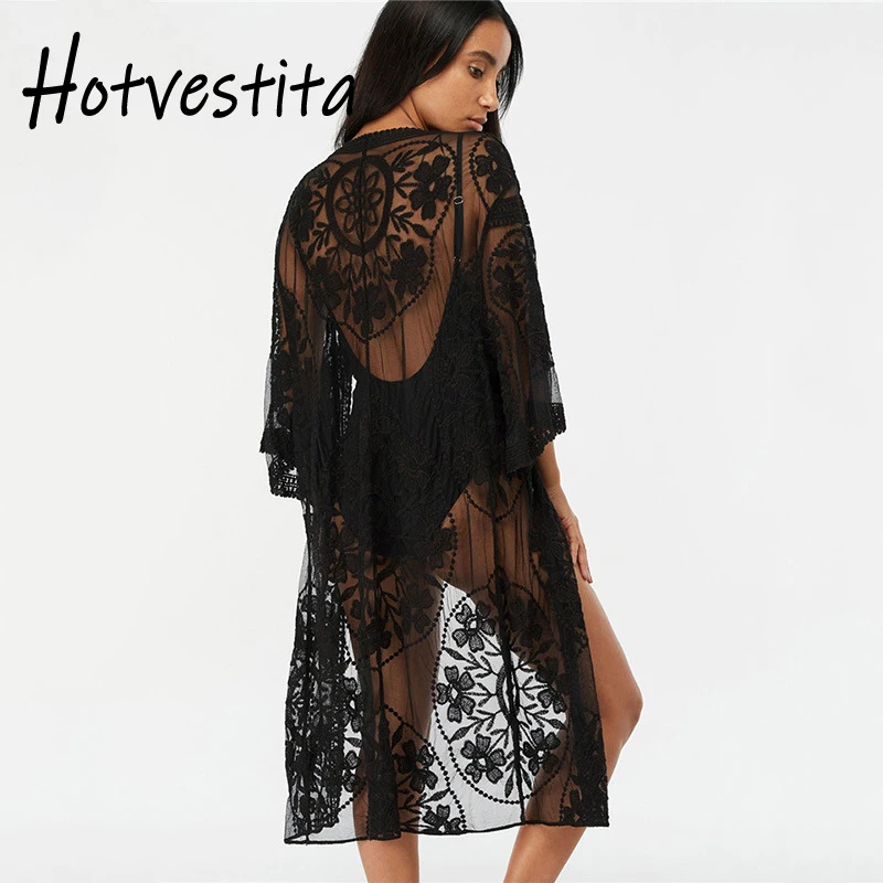 Hotvestita Beach Outer Cover Women Sexy Lace Embroidered Bandage Robes Bikini Midi Dresses Sunscreen Sarong Beach Veil Cardigan
Hotvestita Beach Outer Cover Women Sexy Lace Embroidered Bandage Robes Bikini Midi Dresses Sunscreen Sarong Beach Veil Cardigan