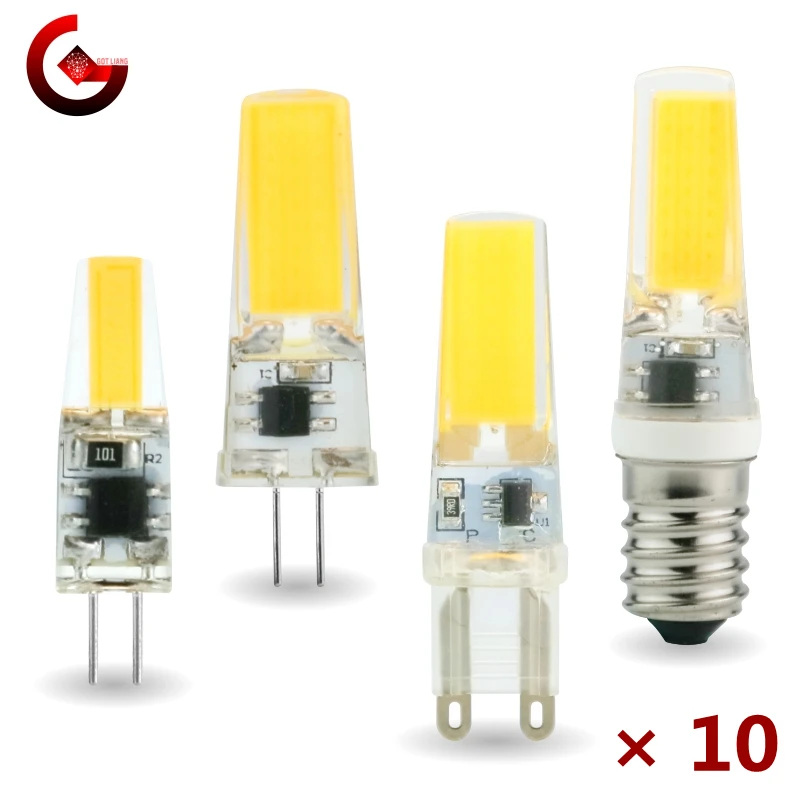 10pcs/lot G4 G9 E14 LED 3W 6W Light Bulb AC/DC 12V 220V LED Lamp COB Spotlight Chandelier Replace Halogen Lamps Cold/Warm white 
10pcs/lot G4 G9 E14 LED 3W 6W Light Bulb AC/DC 12V 220V LED Lamp COB Spotlight Chandelier Replace Halogen Lamps Cold/Warm white
