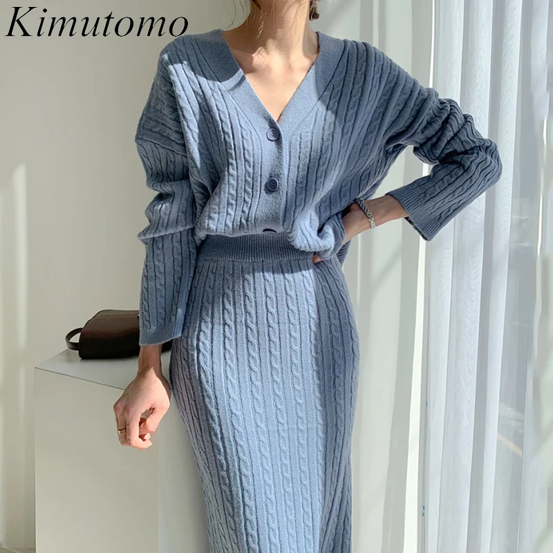 Kimutomo Women Sets 2021 Autumn Korea Temperament Ladies V-Neck Linen Pattern Knitted Sweater High Waist Slim Bag Hip Skirt Suit
Kimutomo Women Sets 2021 Autumn Korea Temperament Ladies V-Neck Linen Pattern Knitted Sweater High Waist Slim Bag Hip Skirt Suit