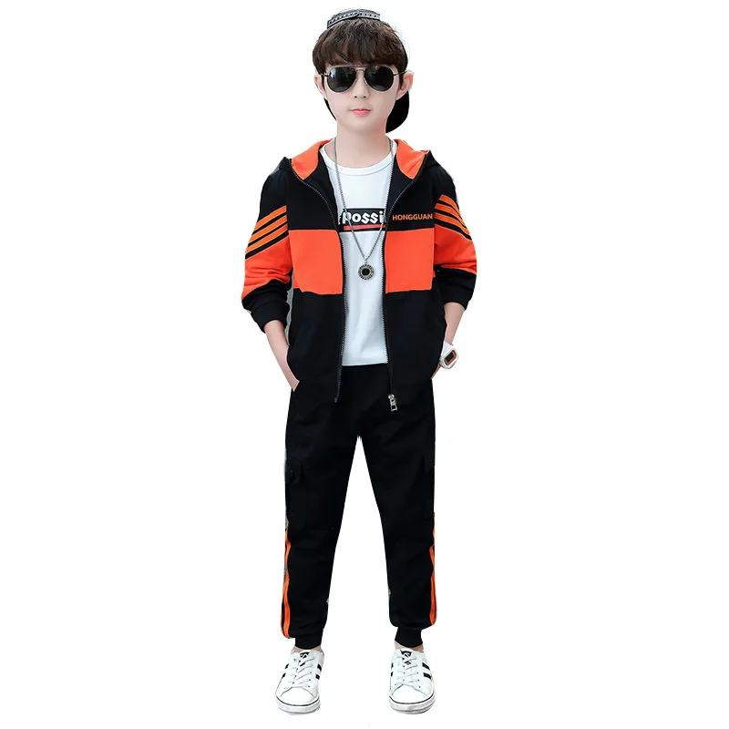 Zipper Spring Autumn Boys Clothing Suits Coat+ Pants 2pcs/Set Kids Teenager Sportswear School Uniform Tracksuit High Quality
Zipper Spring Autumn Boys Clothing Suits Coat+ Pants 2pcs/Set Kids Teenager Sportswear School Uniform Tracksuit High Quality