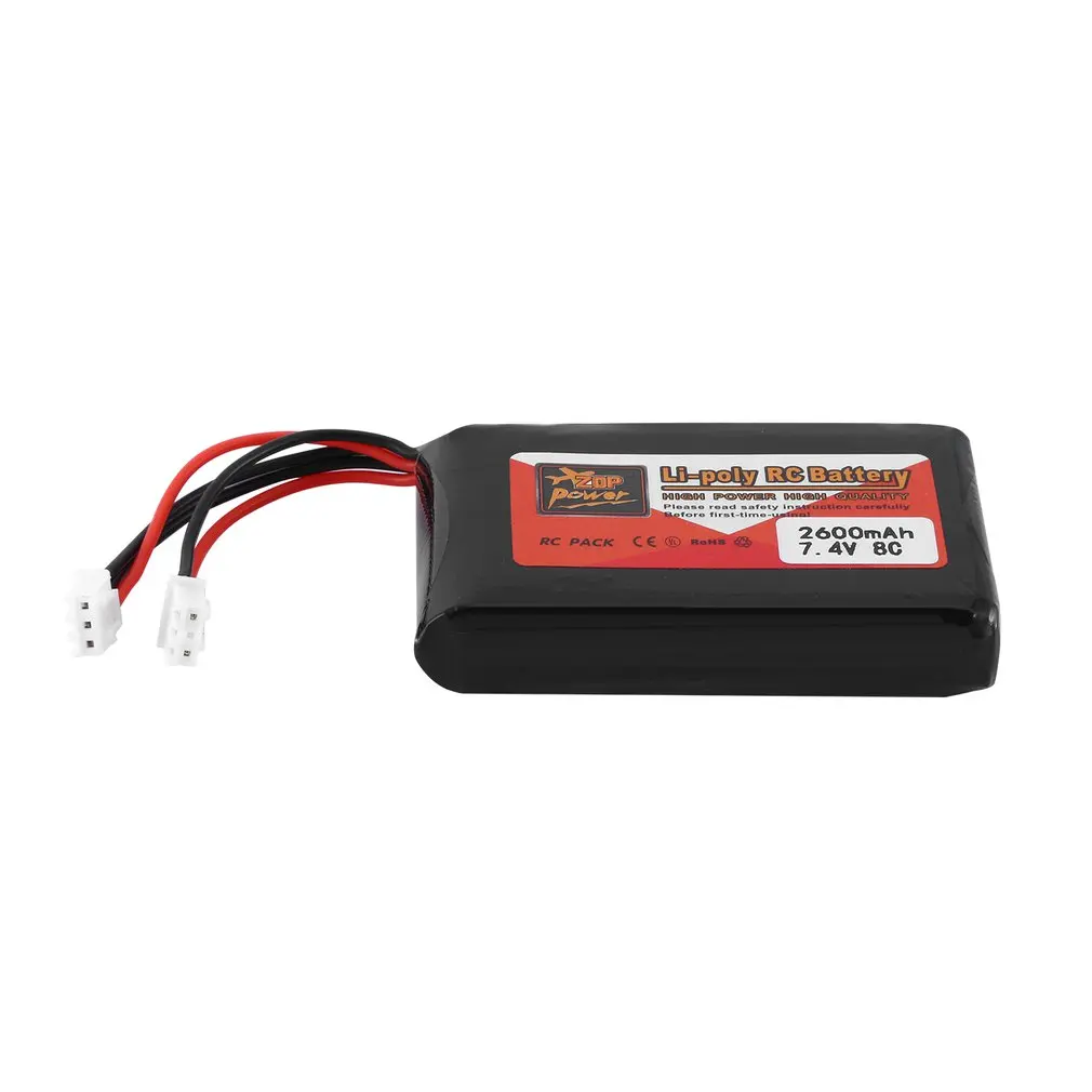 ZOP Мощность 7 4 V 8C 2600 мА/ч SM704665 Lipo Батарея для FrSky Taranis Q X7 передатчик запасная часть