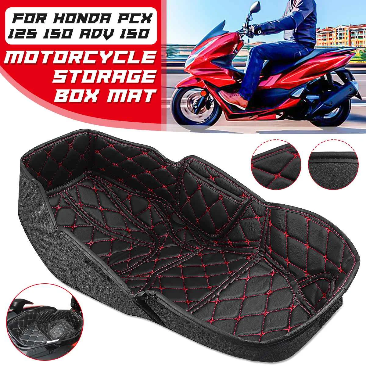 Motorcycle Rear Trunk Cargo Liner Protector Seat Bucket Pad Storage Box Mat For Honda PCX 125 150 ADV pcx 125 adv150 pcx150
Motorcycle Rear Trunk Cargo Liner Protector Seat Bucket Pad Storage Box Mat For Honda PCX 125 150 ADV pcx 125 adv150 pcx150