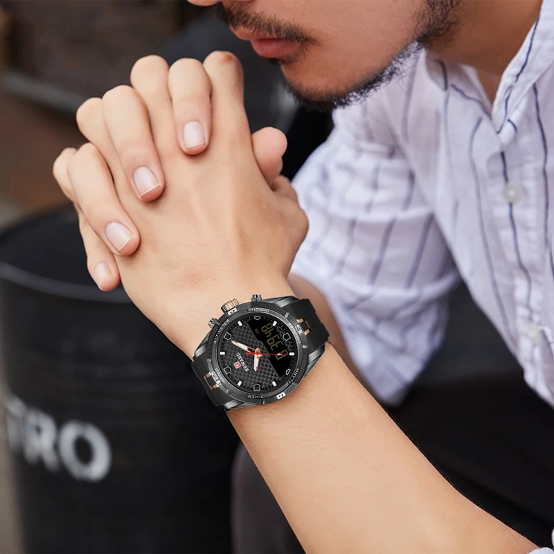 Men's Sports Watches Mens Analog LED Digital Quartz Watch Men Automatic Date Clock Male Military Waterproof Wrist Watch
Men's Sports Watches Mens Analog LED Digital Quartz Watch Men Automatic Date Clock Male Military Waterproof Wrist Watch