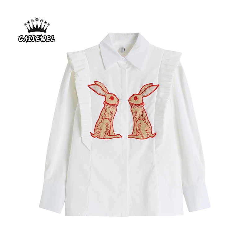 White Long Sleeve Women Blouse Vintage Baggy Streetwear Chic Design Single Breasted Tops Korean Fashion Female Harajuku Shirt
White Long Sleeve Women Blouse Vintage Baggy Streetwear Chic Design Single Breasted Tops Korean Fashion Female Harajuku Shirt