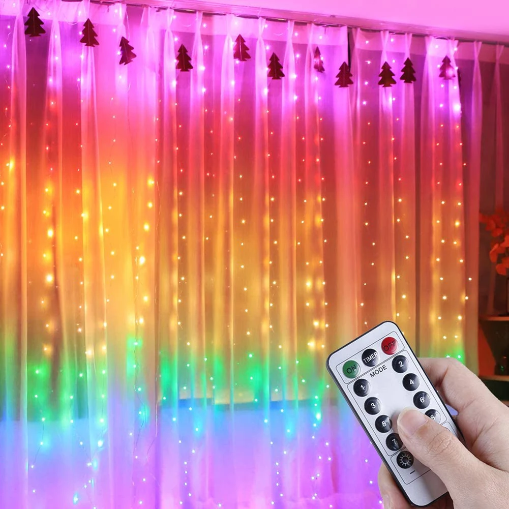 LED USB Remote Control Curtain Fairy Lights Christmas Garland String Lamp Decor Wedding Home Indoor Decoration
LED USB Remote Control Curtain Fairy Lights Christmas Garland String Lamp Decor Wedding Home Indoor Decoration