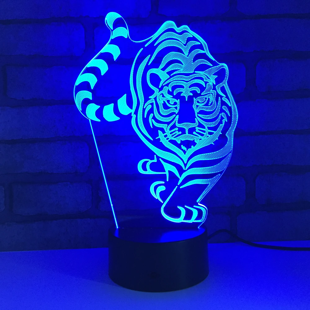 Tiger LED RGB Night Light 7 Color Change Desk Light 1830 Action Figure PVC Kids Toys Brinquedos Christmas Gift
Tiger LED RGB Night Light 7 Color Change Desk Light 1830 Action Figure PVC Kids Toys Brinquedos Christmas Gift