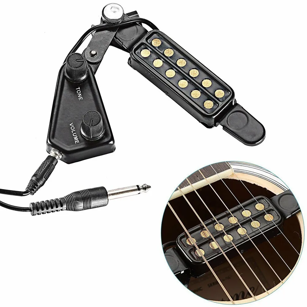 12-Hole Guitar Sound Hole Pickup Magnetictransducer With Volume Control Acoustic Guitar Pickup With Controller Audio Cable Set
12-Hole Guitar Sound Hole Pickup Magnetictransducer With Volume Control Acoustic Guitar Pickup With Controller Audio Cable Set