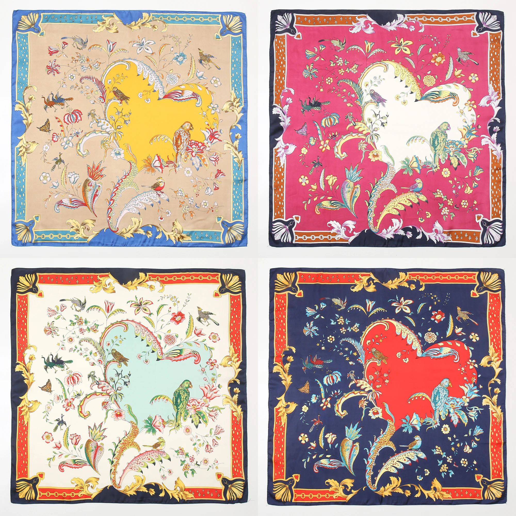 Fashion Silk Square Scarf Large Shawl Lady Wraps Foulard Female Hijab Scarves Design Print Women Neckerchief Bandana
Fashion Silk Square Scarf Large Shawl Lady Wraps Foulard Female Hijab Scarves Design Print Women Neckerchief Bandana