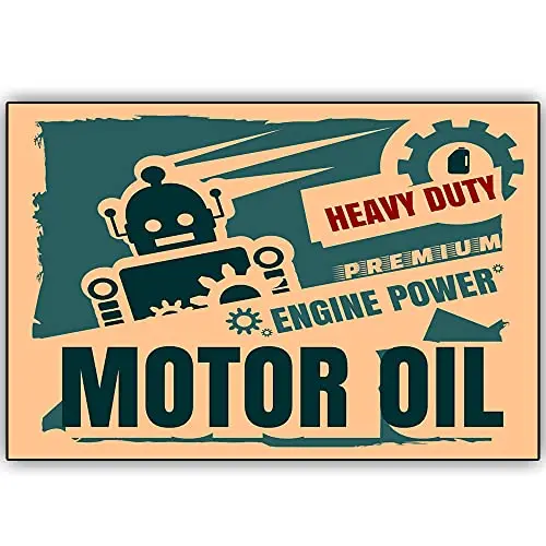 Original Retro Design Heavy Duty Motor Oil Tin Metal Signs Wall Art | Thick Tinplate Print Poster Wall Decoration for Garage
Original Retro Design Heavy Duty Motor Oil Tin Metal Signs Wall Art | Thick Tinplate Print Poster Wall Decoration for Garage