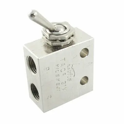 1/8"PT Thread 2 Position 3 Way Rectangle Mechanical Air Pneumatic Valve
1/8"PT Thread 2 Position 3 Way Rectangle Mechanical Air Pneumatic Valve