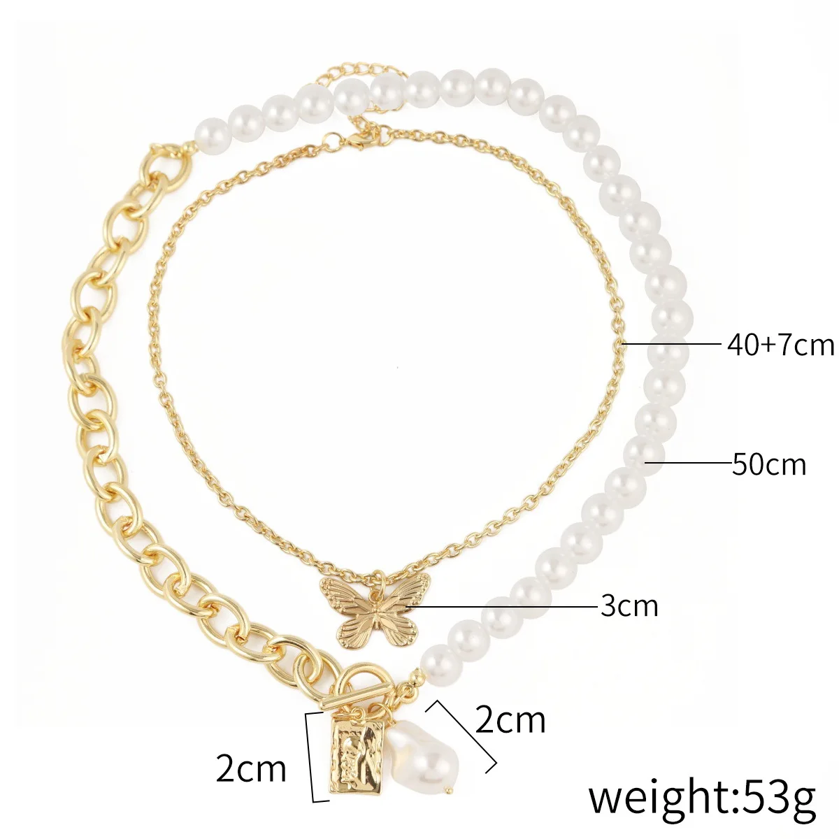 Charmsmic Butterfly Imitation Pearl Pendant Necklaces Alloy Gold Color Chain Cross Charm Necklaces For Women Summer Jewelry
Charmsmic Butterfly Imitation Pearl Pendant Necklaces Alloy Gold Color Chain Cross Charm Necklaces For Women Summer Jewelry