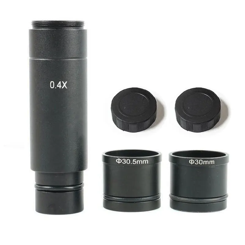 Microscope CCD Camera 0.4X C Mount 23.2mm For Stereo Microscope Electronic Eyepiece Reduction Lens with 30mm 30.5MM Adapter Ring
Microscope CCD Camera 0.4X C Mount 23.2mm For Stereo Microscope Electronic Eyepiece Reduction Lens with 30mm 30.5MM Adapter Ring