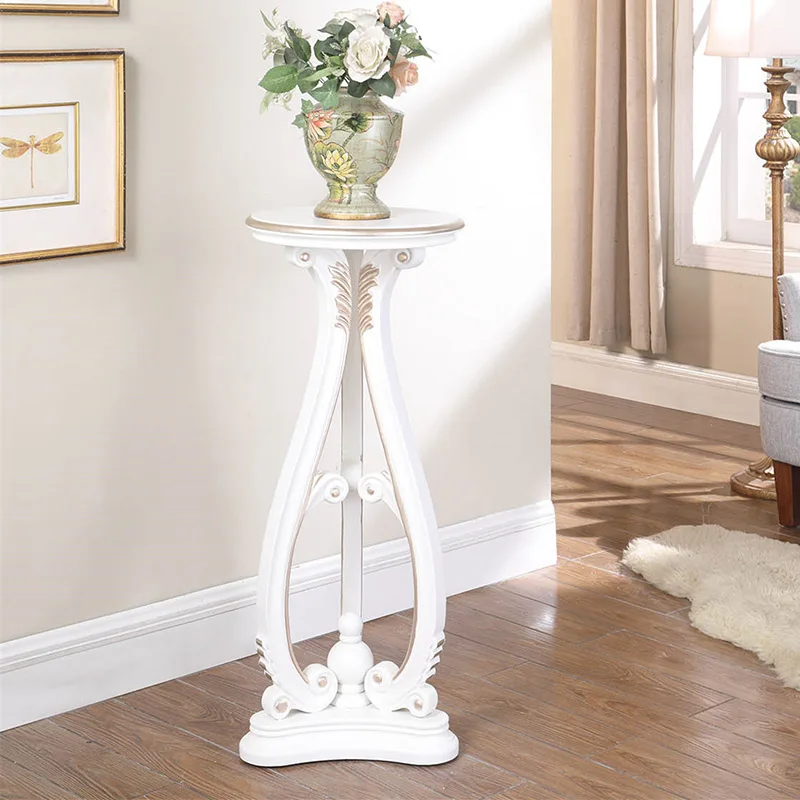 European Style Flower Stand Living Room Solid Wood Flower Stand White Indoor Jardiniere
European Style Flower Stand Living Room Solid Wood Flower Stand White Indoor Jardiniere