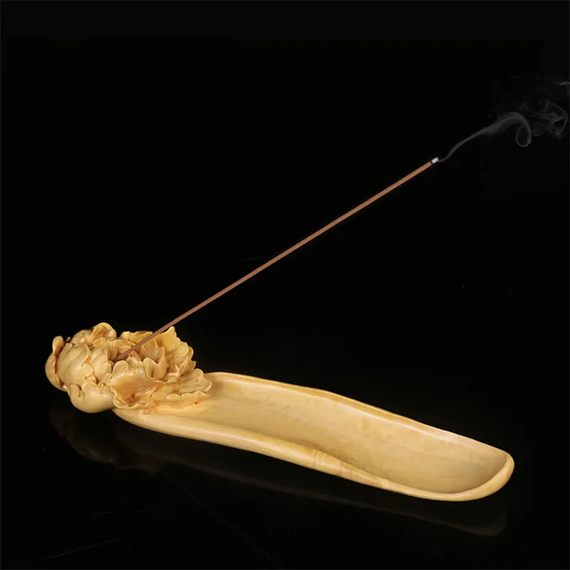 

Wood ornaments incense burners Meilan bamboo and chrysanthemum creative carving home furnishings aromatherapy supplies