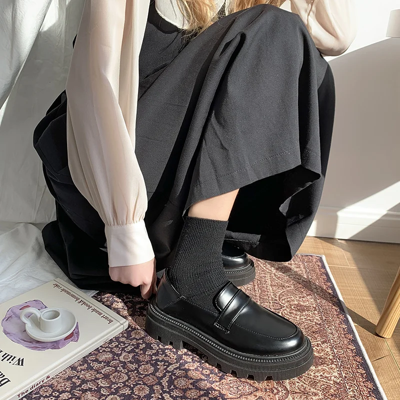 Women's Shoes Platform All-Match Shallow Mouth Loafers With Fur Round Toe Oxfords Modis British Style Female Footwear Casual Sne
Women's Shoes Platform All-Match Shallow Mouth Loafers With Fur Round Toe Oxfords Modis British Style Female Footwear Casual Sne