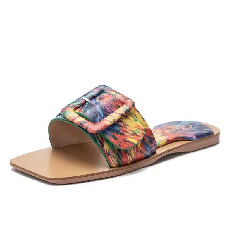 Large Size Square Toe Slides Flat Sandals Slippers Ladies Fashion Camouflage Square Buckle Flip Flops Slippers Ladies Sandals
Large Size Square Toe Slides Flat Sandals Slippers Ladies Fashion Camouflage Square Buckle Flip Flops Slippers Ladies Sandals