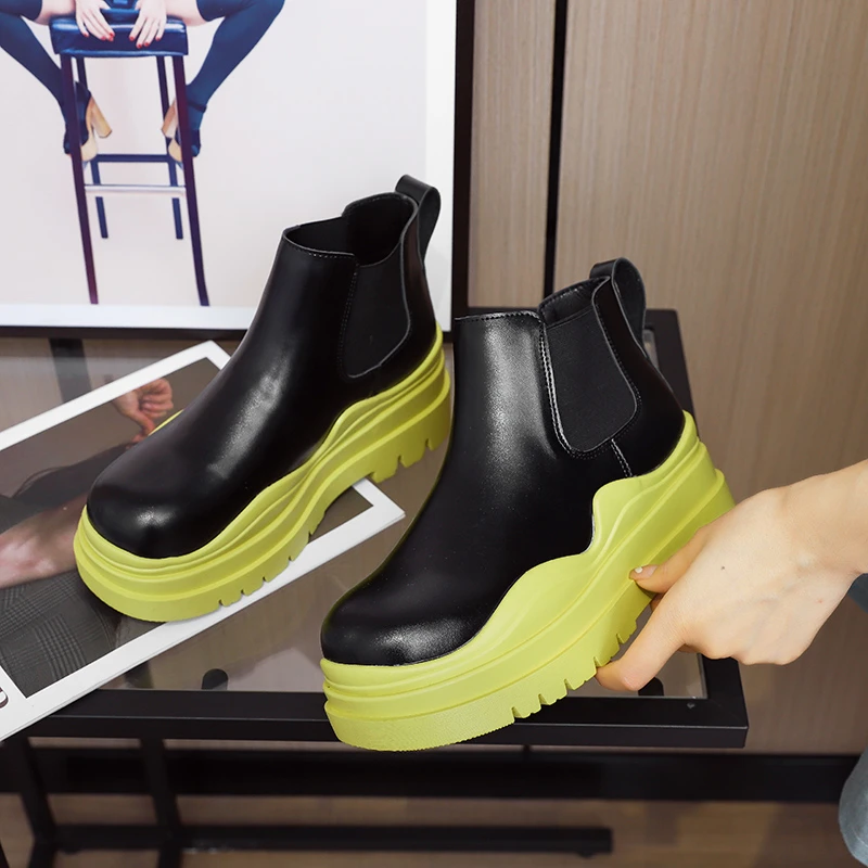 2021 Designer Brand Chunky Platform Chelsea Boots Women Street Style Elastic Band Ankle Boots For Women INS Fashion Spring New
2021 Designer Brand Chunky Platform Chelsea Boots Women Street Style Elastic Band Ankle Boots For Women INS Fashion Spring New