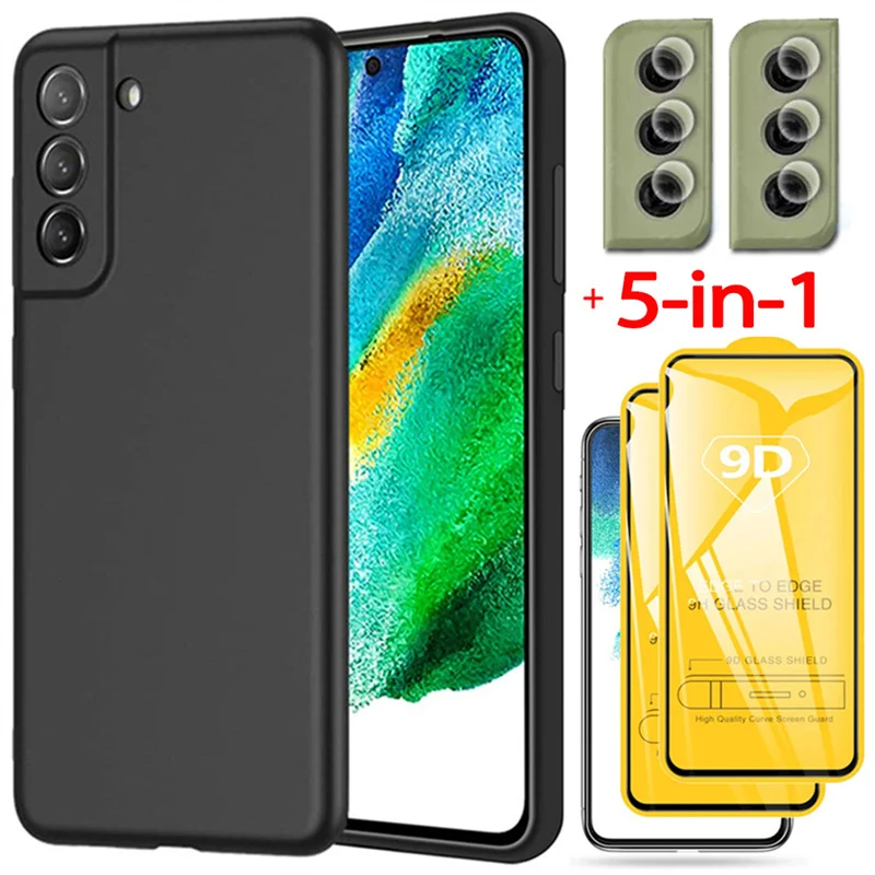 5-in-1, tempered glass + tpu case for samsung s21fe soft anti-shock phone cases samsung s 21 fe cover samsung galaxy s21 fe case
5-in-1, tempered glass + tpu case for samsung s21fe soft anti-shock phone cases samsung s 21 fe cover samsung galaxy s21 fe case