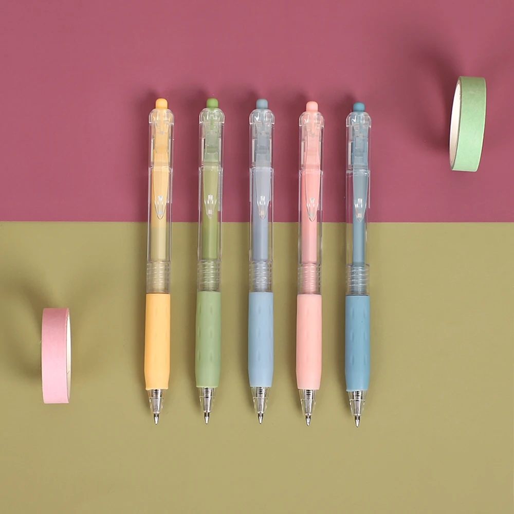 JIANWU 5pcs/set 0.5mm Colorful Quick Drying Press Gel Pen Student Writing Creative Neuter Pen Business School Office Supplies
JIANWU 5pcs/set 0.5mm Colorful Quick Drying Press Gel Pen Student Writing Creative Neuter Pen Business School Office Supplies