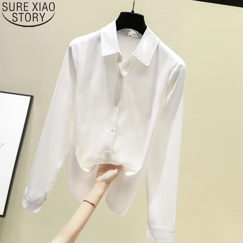 Casual Button Shirts Blouses Women Tops OL Style Solid Turn Down Collar Plus Size Loose Women Shirts 2021 Spring Blusas 9983
Casual Button Shirts Blouses Women Tops OL Style Solid Turn Down Collar Plus Size Loose Women Shirts 2021 Spring Blusas 9983