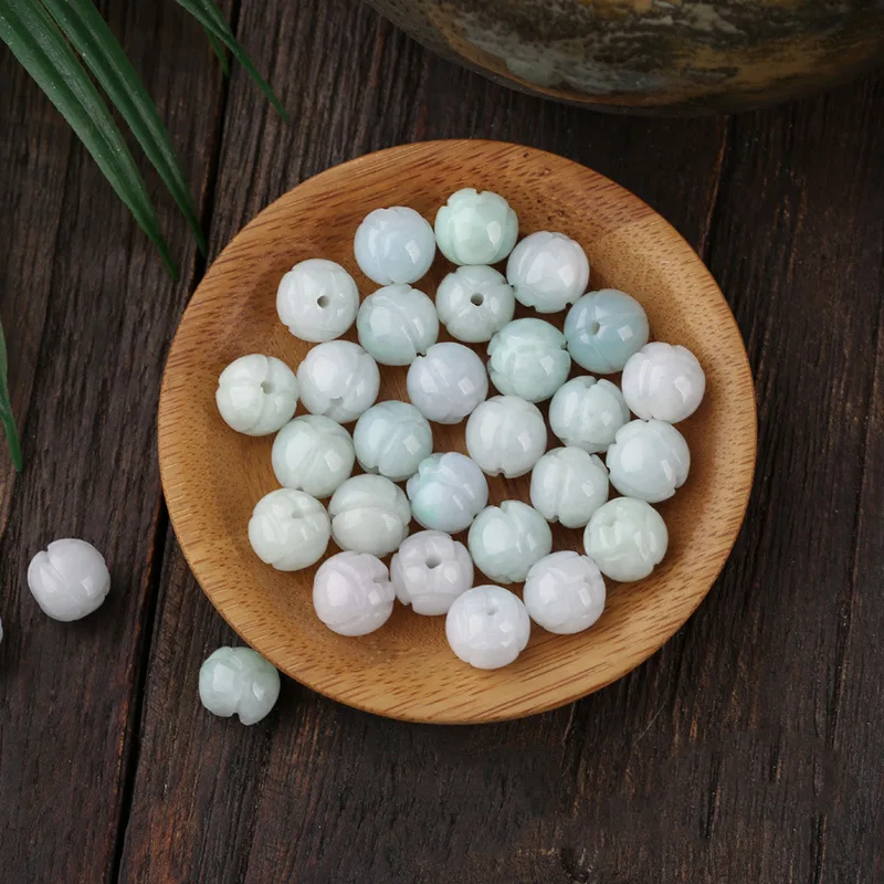 Natural Myanmar jadeite hand-carved lotus DIY 100% real jade bracelets necklace jade accessories septa scattered beads
Natural Myanmar jadeite hand-carved lotus DIY 100% real jade bracelets necklace jade accessories septa scattered beads