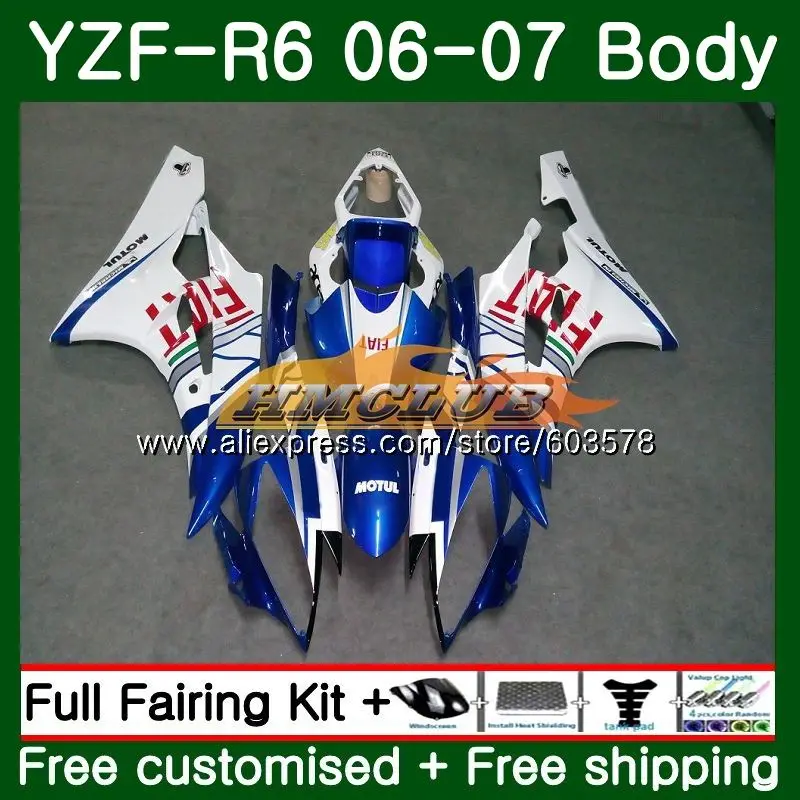Корпус для YAMAHA YZF R 6 YZF-600 2006 2007 Kit Белый Синий 56CL.16 YZF R6 600CC YZF 600 06 07 YZF600 YZFR6 06 07 обтекатель
Корпус для YAMAHA YZF R 6 YZF-600 2006 2007 Kit Белый Синий 56CL.16 YZF R6 600CC YZF 600 06 07 YZF600 YZFR6 06 07 обтекатель