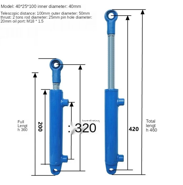Two-way Stroke Hydraulic Cylinder Heavy Duty Two-way Lifting Small Wood Splitter 2 Ton Hydraulic Cylinder Accessories
Two-way Stroke Hydraulic Cylinder Heavy Duty Two-way Lifting Small Wood Splitter 2 Ton Hydraulic Cylinder Accessories
