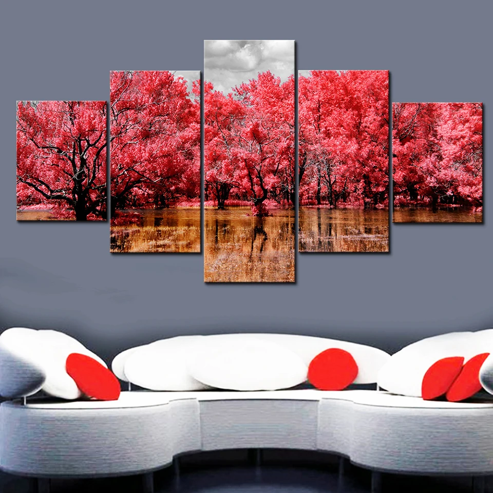 Canvas Painting Wall Art HD Prints 5 Pieces Tree Home Decoration Landscape Living Room Background Modular Picture Artwork Poster
Canvas Painting Wall Art HD Prints 5 Pieces Tree Home Decoration Landscape Living Room Background Modular Picture Artwork Poster