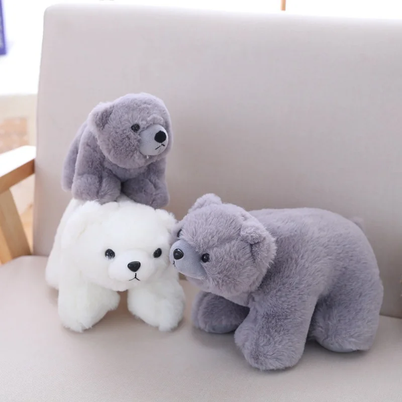 Плюшевые игрушки полярного медведя 20/29 см мягкие плюшевые сумки для животных
