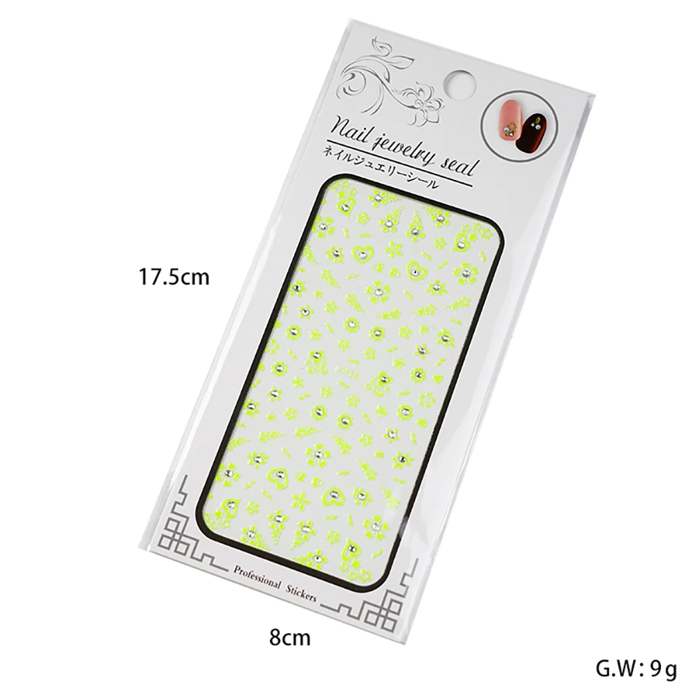 1 Sheet Luminous Butterfly Flower Leaf Nail Stickers Waterproof Manicure Decals DIY Nail Art Decoration Nail Accessories
1 Sheet Luminous Butterfly Flower Leaf Nail Stickers Waterproof Manicure Decals DIY Nail Art Decoration Nail Accessories