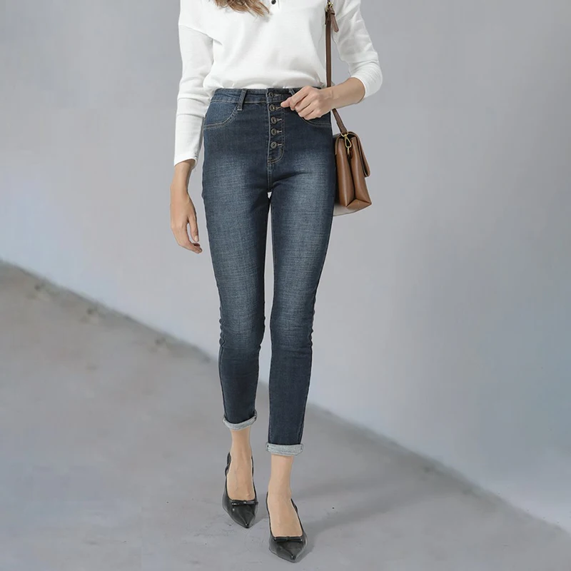 Fashion Women High Waisted Skinny Jeans Streetwear Women's Jeans Stretchy Denim trousers Buttons Pants Leisure Pencil Jeans Pant
Fashion Women High Waisted Skinny Jeans Streetwear Women's Jeans Stretchy Denim trousers Buttons Pants Leisure Pencil Jeans Pant