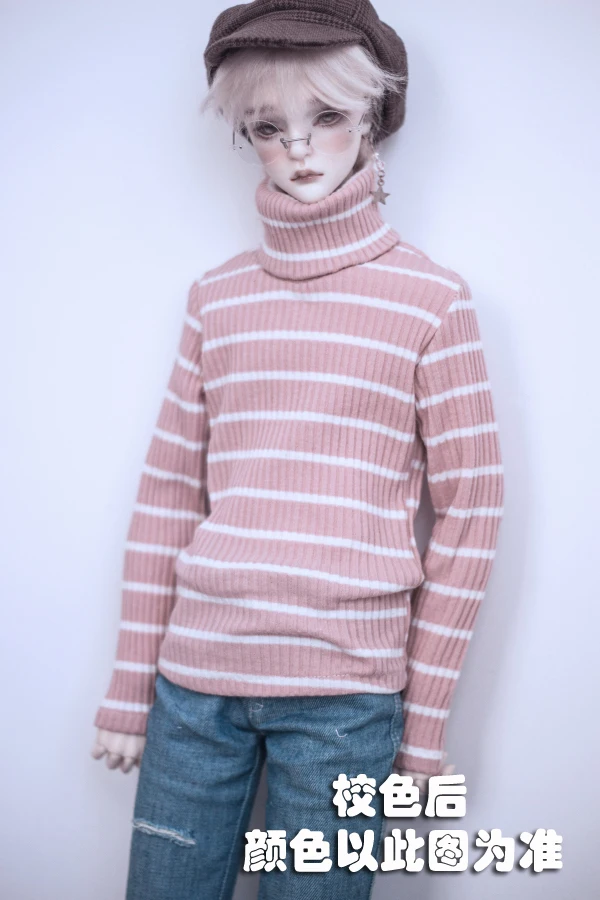 BJD doll clothes for 1/3 1/4 1/6 MSD DD size fashion stripe turtleneck versatile top pink sweater doll top
BJD doll clothes for 1/3 1/4 1/6 MSD DD size fashion stripe turtleneck versatile top pink sweater doll top