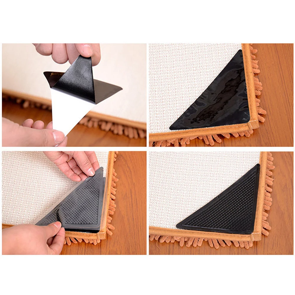 4pcs Anti-skid Silicone Rubber Carpet Mat Patch Rug Carpet Gripper Anti-Slip Grip Pad Black Corners Pad
4pcs Anti-skid Silicone Rubber Carpet Mat Patch Rug Carpet Gripper Anti-Slip Grip Pad Black Corners Pad