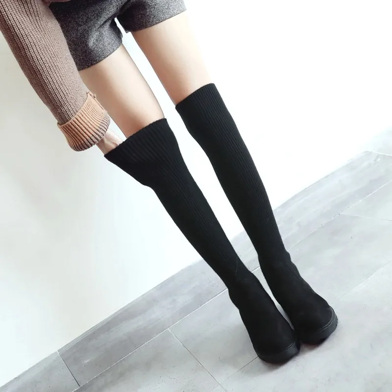 Thigh High Boots Women Shoes 2021 Sexy Flock Socks Slim Long Over The Knee Boots Women Fashion Black Women High Boots Size 47
Thigh High Boots Women Shoes 2021 Sexy Flock Socks Slim Long Over The Knee Boots Women Fashion Black Women High Boots Size 47