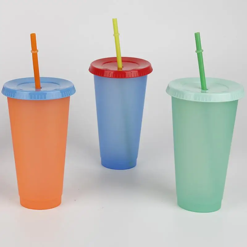700ml/473ml Coffee Cup With Lid with logo Color Changing Cups Reusable Cups Plastic Tumbler Matte Finish Reusable Plastic Cups
700ml/473ml Coffee Cup With Lid with logo Color Changing Cups Reusable Cups Plastic Tumbler Matte Finish Reusable Plastic Cups