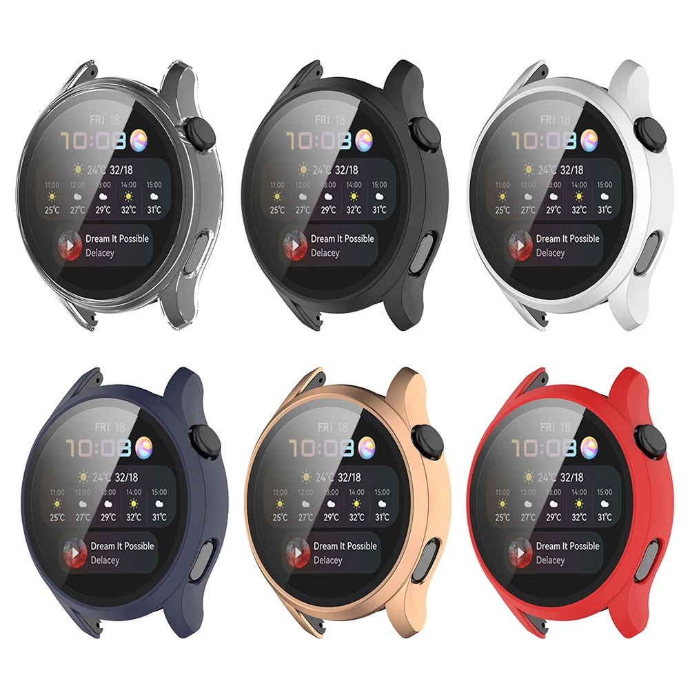 Стеклянный чехол для часов Huawei Watch 3, мягкий чехол из ТПУ с полным покрытием, защитный чехол для Huawei Watch 3, защита экрана
Стеклянный чехол для часов Huawei Watch 3, мягкий чехол из ТПУ с полным покрытием, защитный чехол для Huawei Watch 3, защита экрана