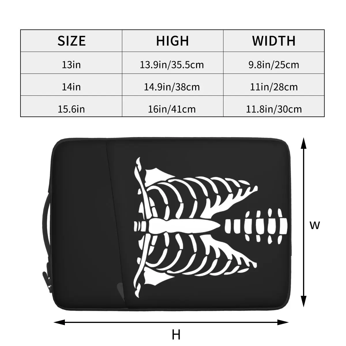 Skeleton Chest Waterproof laptop bag 13 14 15 inch. Laptop bag protective cover for briefcase.
Skeleton Chest Waterproof laptop bag 13 14 15 inch. Laptop bag protective cover for briefcase.