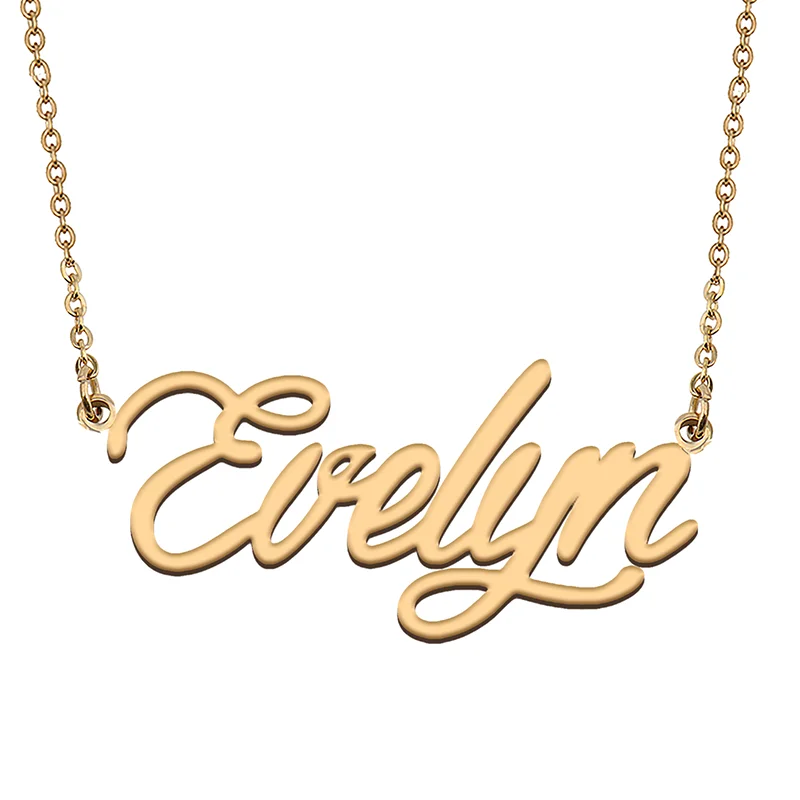 Evelyn Custom Name Necklace Customized Pendant Choker Personalized Jewelry Gift for Women Girls Friend Christmas Present
Evelyn Custom Name Necklace Customized Pendant Choker Personalized Jewelry Gift for Women Girls Friend Christmas Present