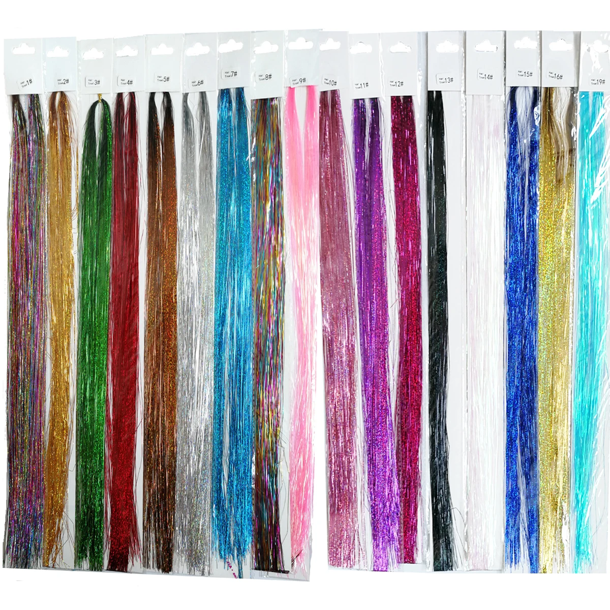 200Strands Rainbow Sparkle Shiny Hair Tinsel Silk Glitter Hair Extensions Dazzles Women Hippie For Braiding Headdress 90cm 
200Strands Rainbow Sparkle Shiny Hair Tinsel Silk Glitter Hair Extensions Dazzles Women Hippie For Braiding Headdress 90cm