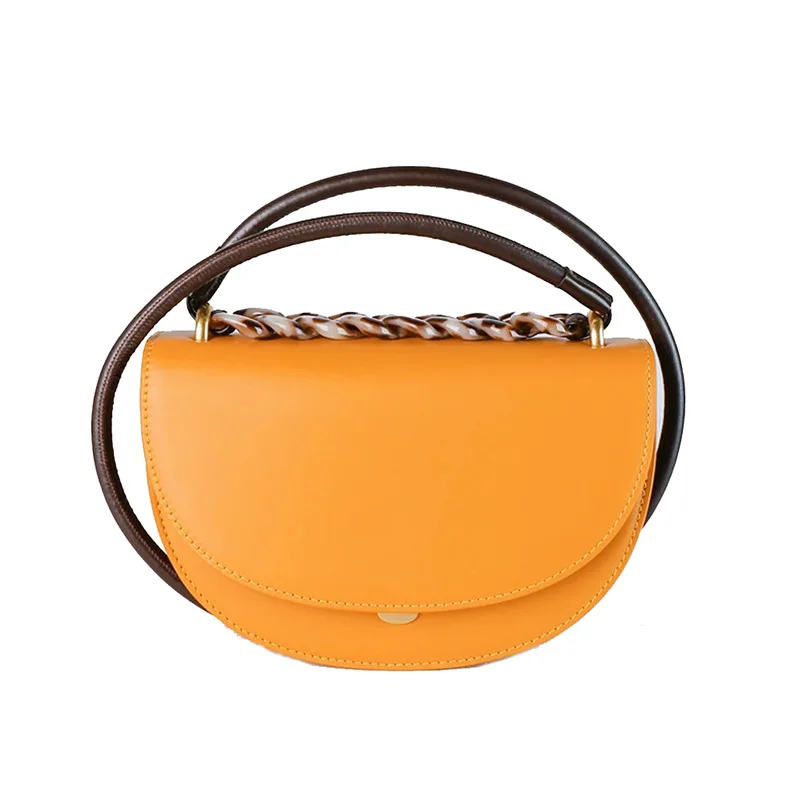 Fashion Korean-Style Women's Leather Bags Net Red New Saddle Bag Mini Ins Ultra-Fire Retro One-Shoulder Crossbody
Fashion Korean-Style Women's Leather Bags Net Red New Saddle Bag Mini Ins Ultra-Fire Retro One-Shoulder Crossbody