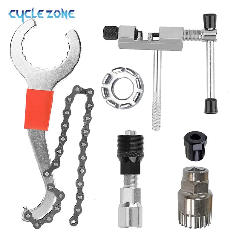 Bicycle Tools Kits Crank Puller/Chain Splitter Cutter Breaker/Flywheel Remover/Spoke Wrench/Bike Repair Accessories for MTB Bike
Bicycle Tools Kits Crank Puller/Chain Splitter Cutter Breaker/Flywheel Remover/Spoke Wrench/Bike Repair Accessories for MTB Bike