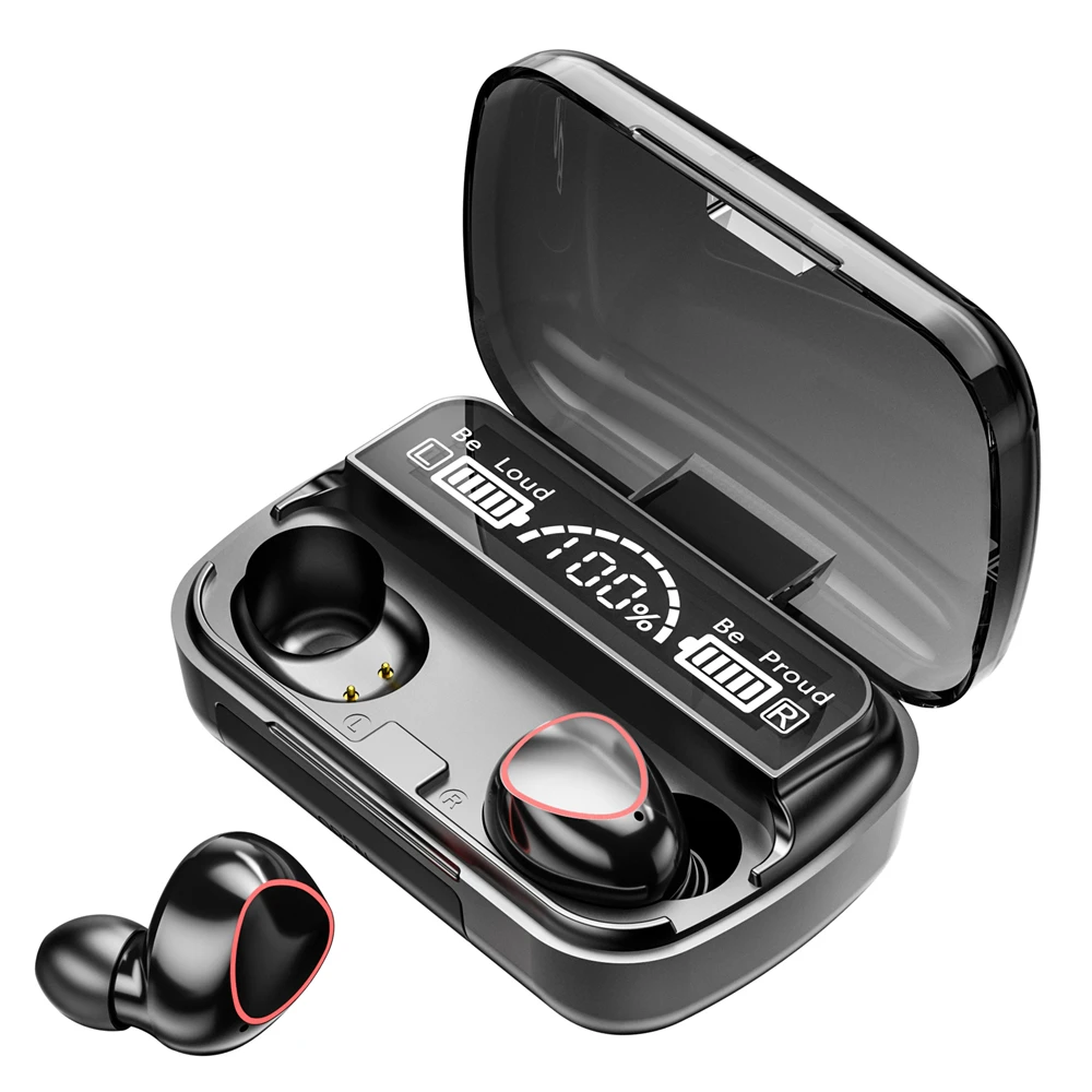TWS Wireless Headphones Earphones 2000mAh Charging Box Bluetooth-compatible Stereo Waterproof Earbuds Headsets With Microphone
TWS Wireless Headphones Earphones 2000mAh Charging Box Bluetooth-compatible Stereo Waterproof Earbuds Headsets With Microphone