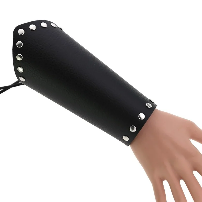 Новинка 2021 кожаный браслет Decopunk с широким рукавом для стрельбы из лука защитный