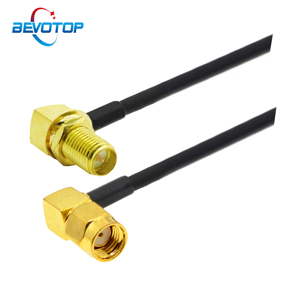 Армированным пластиком SMA Мужской правый угол до локтевого сгиба RP-SMA Женский перегородки 90 градусов RG174 косичка WI-FI антенна маршрутизатора ... 
Армированным пластиком SMA Мужской правый угол до локтевого сгиба RP-SMA Женский перегородки 90 градусов RG174 косичка WI-FI антенна маршрутизатора ...