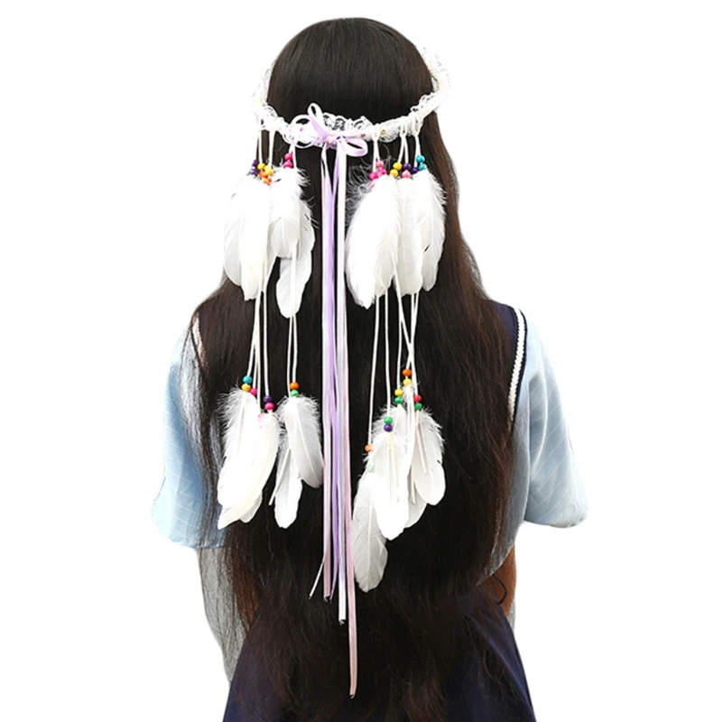 Indian Feather Headband for Women Teen Girls Festival Headdress with Beads Party Headwear Holiday Accessories
Indian Feather Headband for Women Teen Girls Festival Headdress with Beads Party Headwear Holiday Accessories