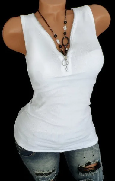 2020 Good Stretch Sexy Tee Solid Cotton Tank Tops Women Summer Shirts Sexy Zipper V Neck Sleeveless Tanks Plus Size 5XL Vest 
2020 Good Stretch Sexy Tee Solid Cotton Tank Tops Women Summer Shirts Sexy Zipper V Neck Sleeveless Tanks Plus Size 5XL Vest