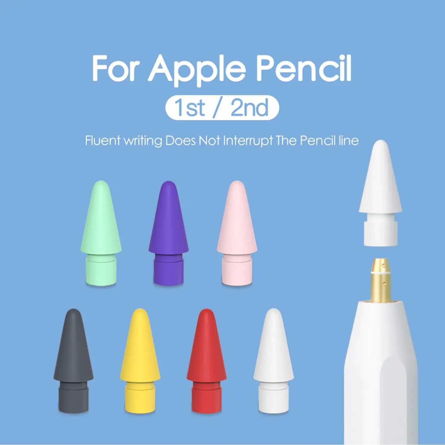 Запасной наконечник для карандаша Apple Pencil первого и второго поколения, наконечник для стилуса
Запасной наконечник для карандаша Apple Pencil первого и второго поколения, наконечник для стилуса